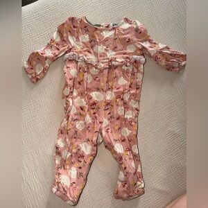 Maggie & Zoe Pink Floral Baby Romper